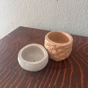 Chen Chen and Kai Williams Ceramic Planter Set - Pineapple and Canteloupe